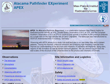 Tablet Screenshot of apex-telescope.org